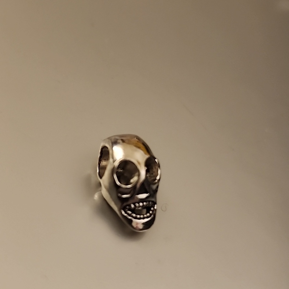 Skull    Charm for European  Bracelets  fits Pandora